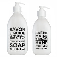 Load image into Gallery viewer, COMPAGNIE DE PROVENCE Liquid Soap 500ml &amp; Hand Cream 300ml Duo - White Tea