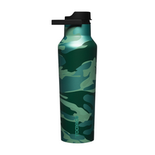 Load image into Gallery viewer, CORKCICLE Camo Sports Canteen 600ml Insulated Stainless Steel Bottle - Jade **CLEARANCE**