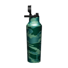 Load image into Gallery viewer, CORKCICLE Camo Sports Canteen 600ml Insulated Stainless Steel Bottle - Jade **CLEARANCE**