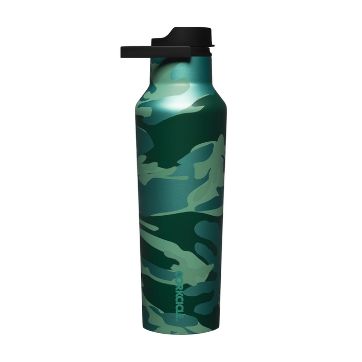 CORKCICLE Camo Sports Canteen 600ml Insulated Stainless Steel Bottle - Jade **CLEARANCE**