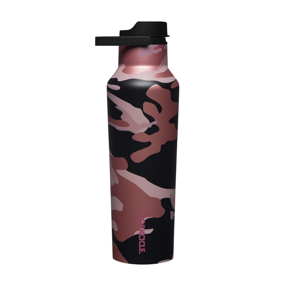 CORKCICLE Camo Sports Canteen 600ml Insulated Stainless Steel Bottle - Rose