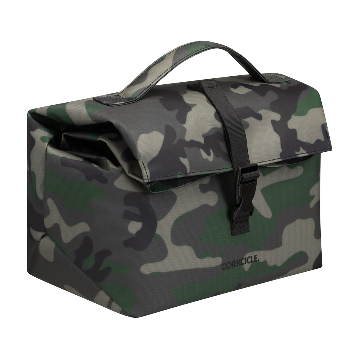CORKCICLE Cooler Bag Nona Roll-Top - Woodland Camo Lunch Bag **CLEARANCE**