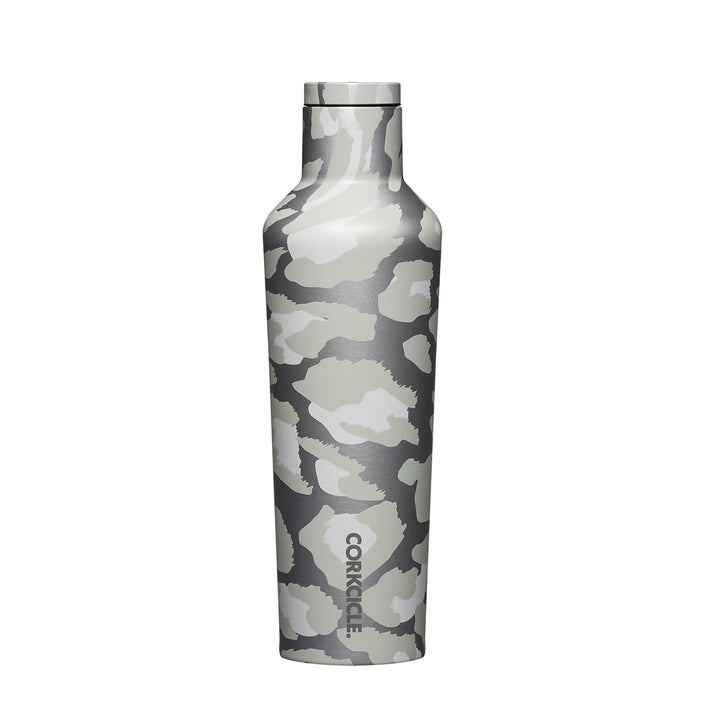 CORKCICLE Stainless Steel Insulated Canteen Water Bottle 16oz (475ml) - Exotic Snow Leopard