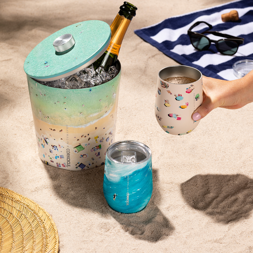 Load image into Gallery viewer, CORKCICLE Gray Malin Ice Bucket - Bondi Beach **CLEARANCE**