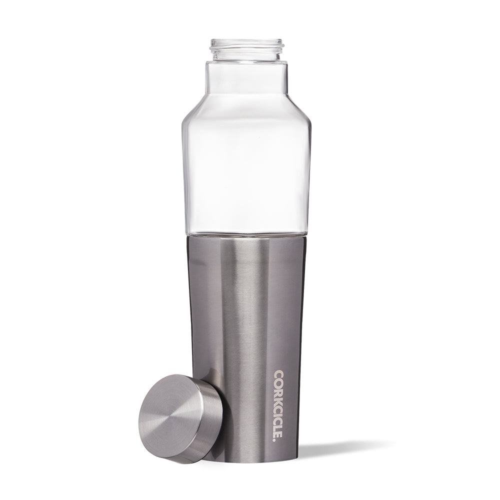 Load image into Gallery viewer, CORKCICLE Stainless Steel/Glass Hybrid Insulated Canteen 20oz (590ml) - Gunmetal **CLEARANCE**