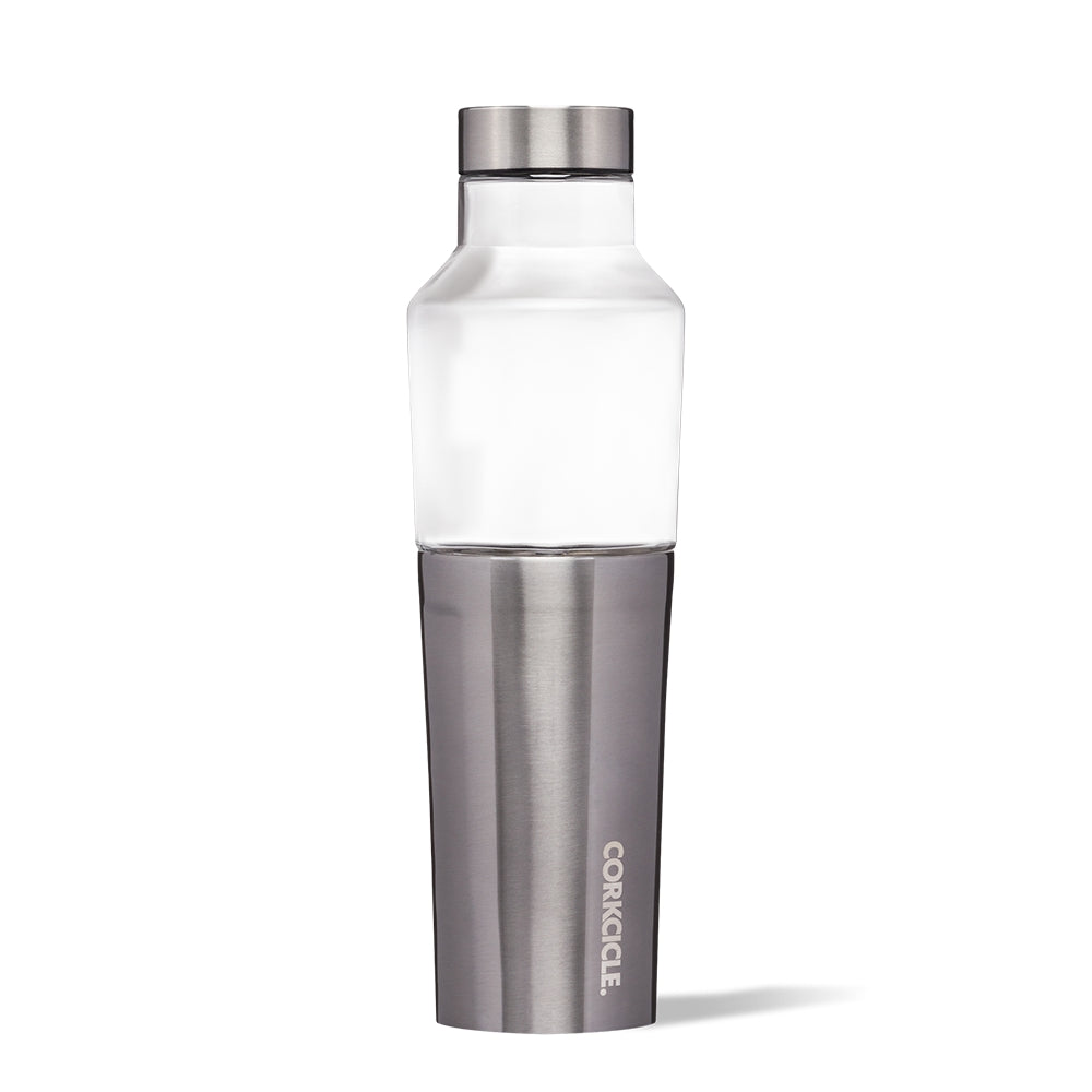 CORKCICLE Stainless Steel/Glass Hybrid Insulated Canteen 20oz (590ml) - Gunmetal **CLEARANCE**