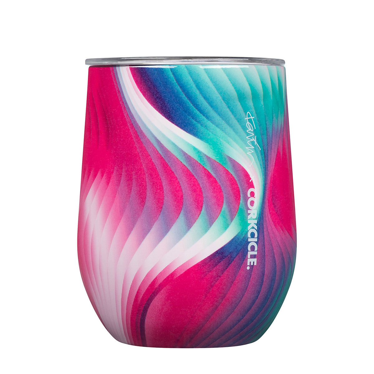 Load image into Gallery viewer, CORKCICLE x KARIM RASHID Classic Stemless Insulated Stainless Steel Cup 355ml - Electroclash **CLEARANCE**