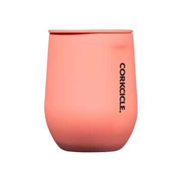 CORKCICLE Neon Lights Stemless 355ml Insulated Stainless Steel Cup - Coral **Limited Stock**