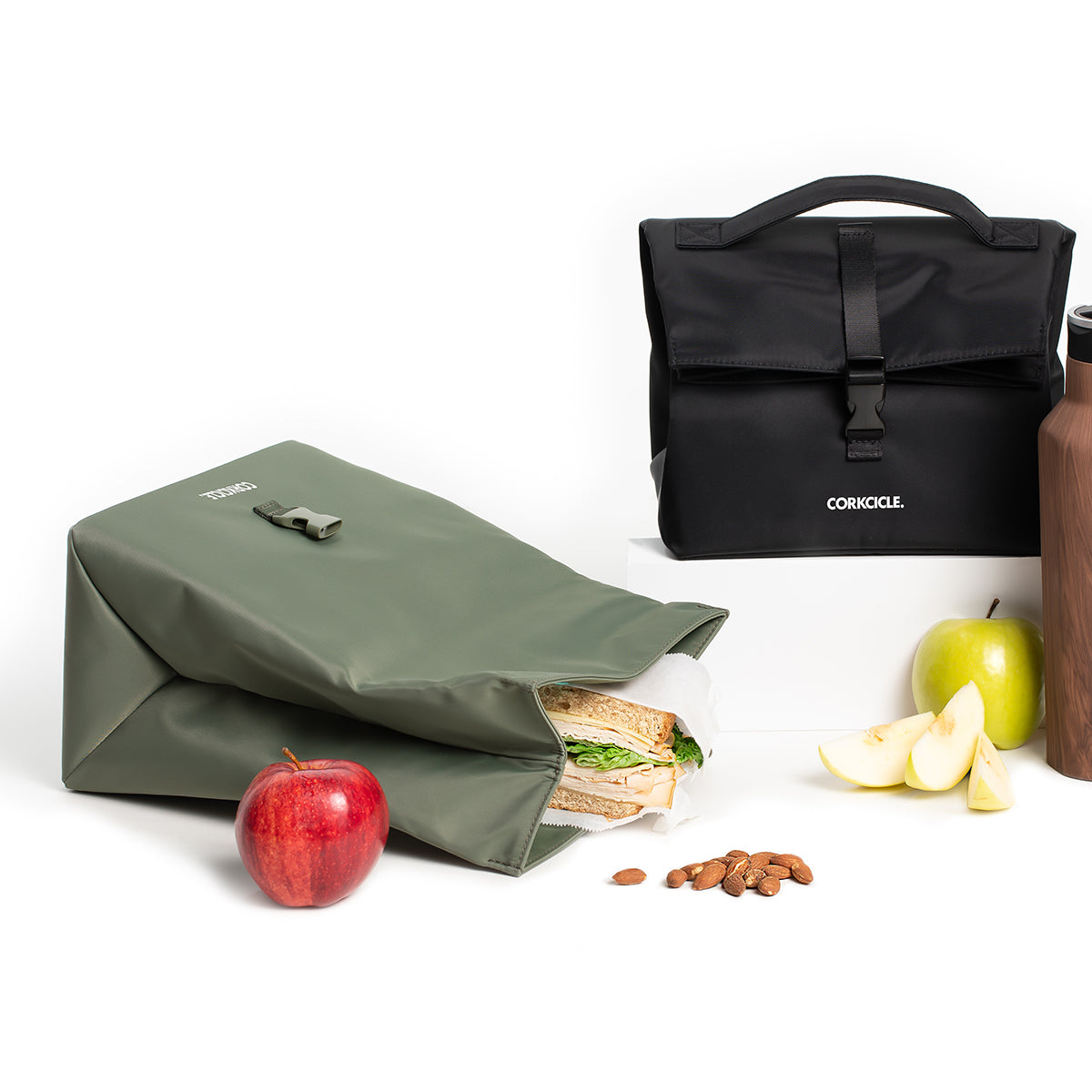 Corkcicle Nona Roll Top Lunchbox - Olive