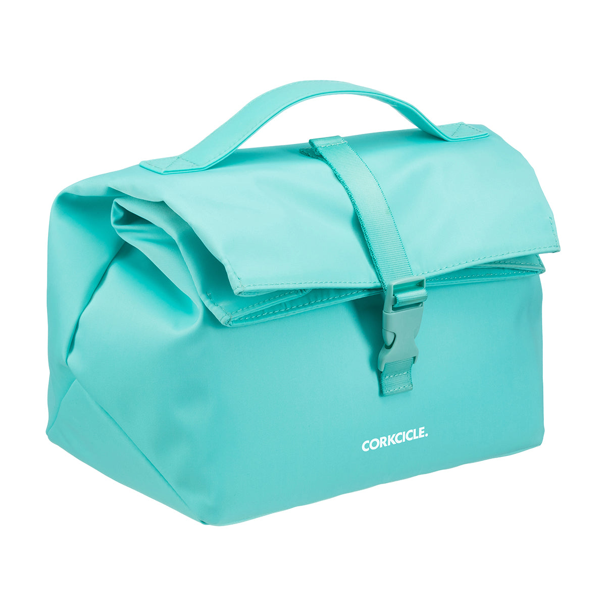 Load image into Gallery viewer, CORKCICLE Cooler Bag Nona Roll-Top - Turquoise Lunch Bag **CLEARANCE**