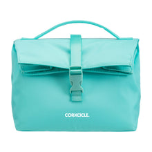 Load image into Gallery viewer, CORKCICLE Cooler Bag Nona Roll-Top - Turquoise Lunch Bag **CLEARANCE**