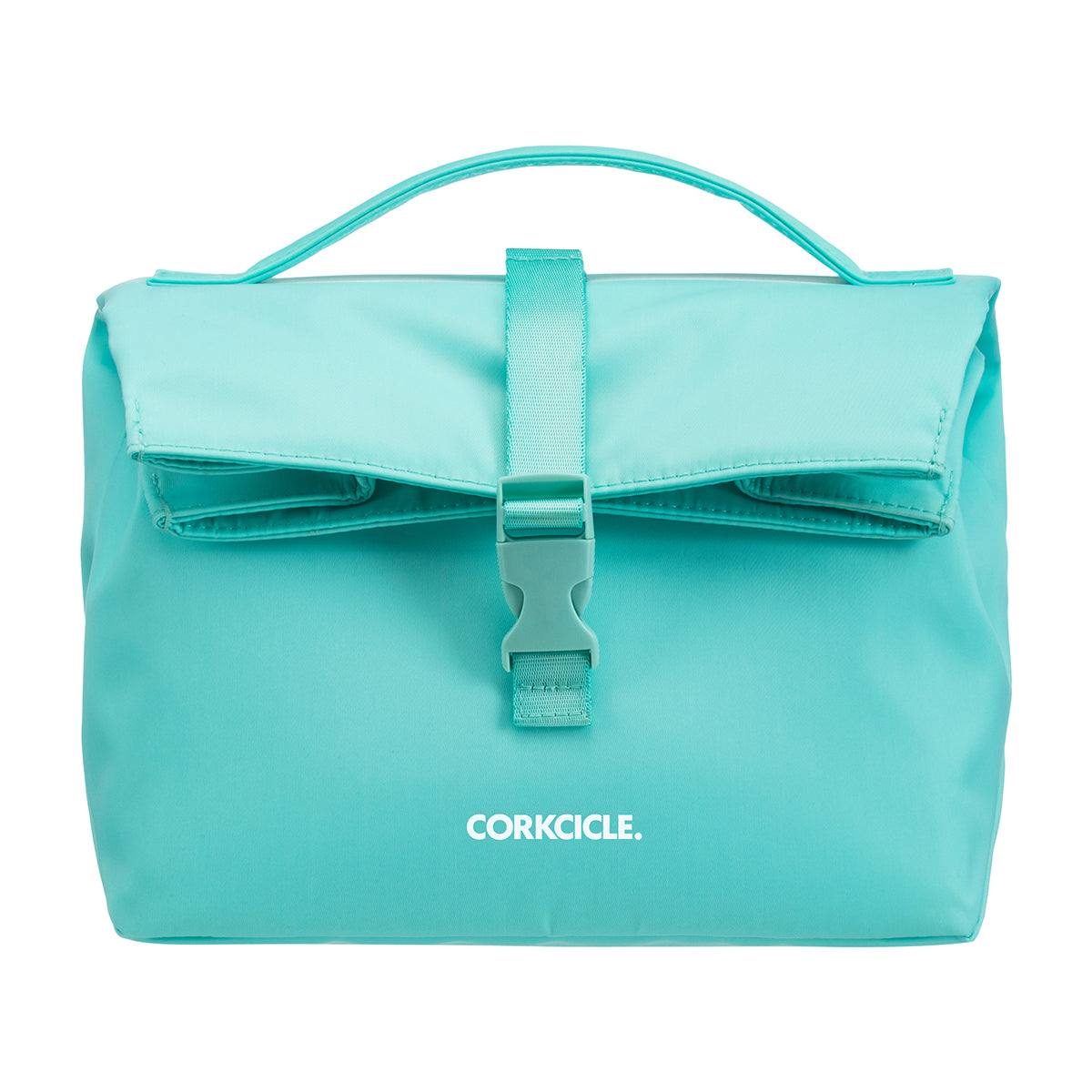 Load image into Gallery viewer, CORKCICLE Cooler Bag Nona Roll-Top - Turquoise Lunch Bag **CLEARANCE**