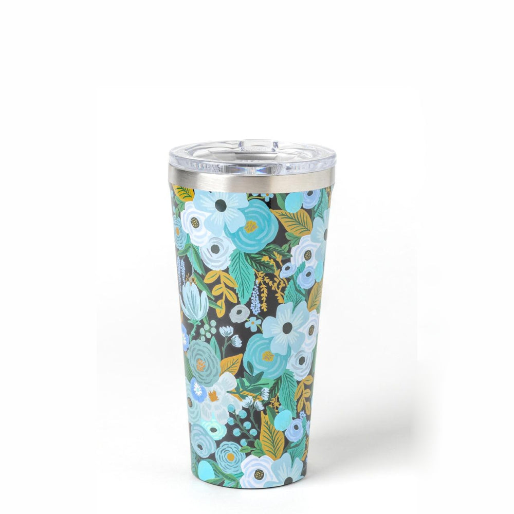 CORKCICLE x RIFLE PAPER CO. Stainless Steel Insulated Tumbler 16oz (470ml) - Garden Party Blue **CLEARANCE**