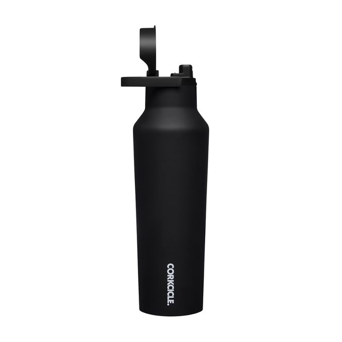 CORKCICLE Series A Sports Canteen 600ml Insulated Stainless Steel Bottle - Black **CLEARANCE**