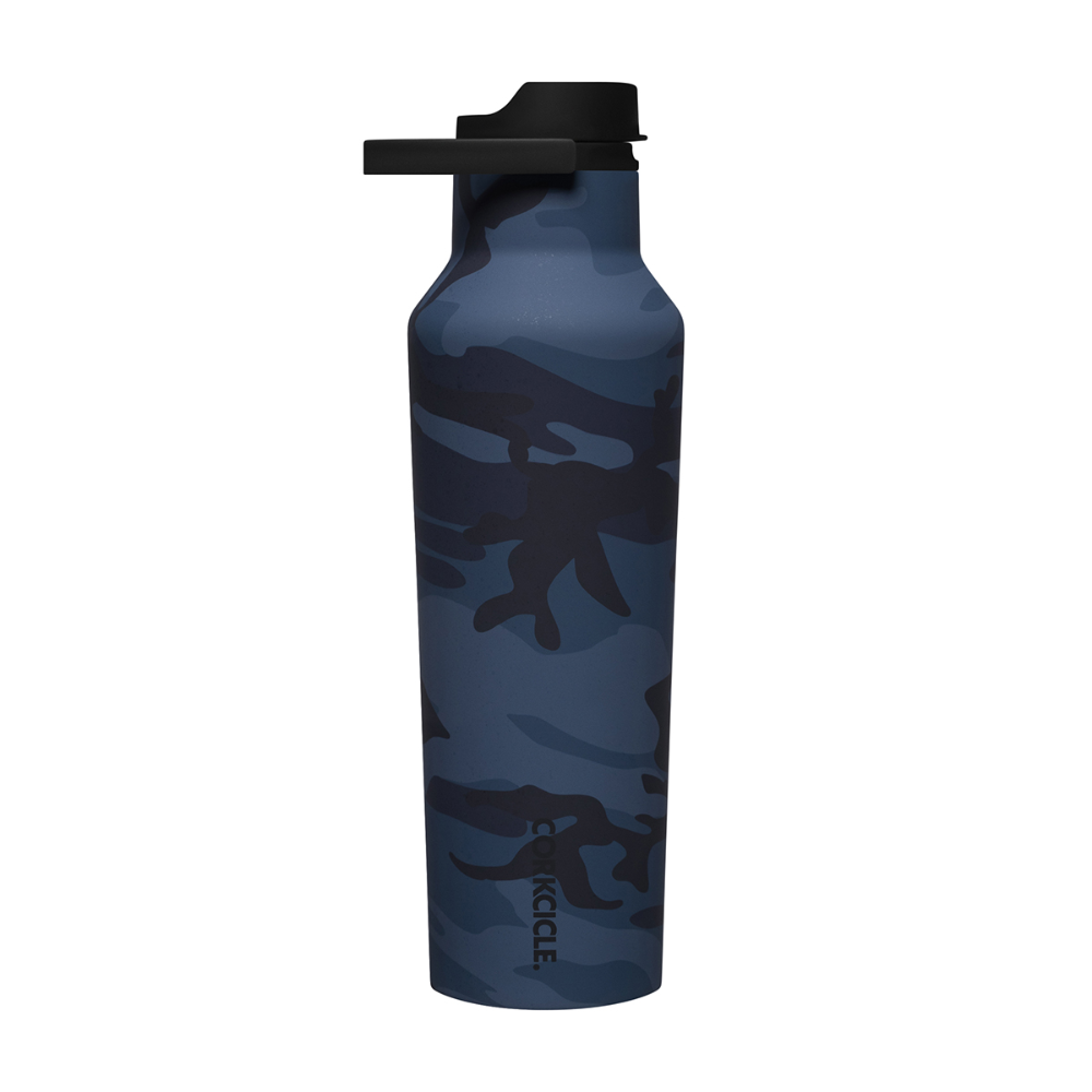 CORKCICLE Series A Sports Canteen 600ml Insulated Stainless Steel Bottle - Navy Camo