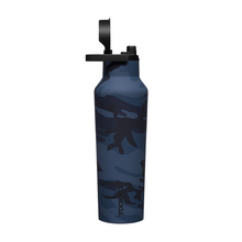 Load image into Gallery viewer, CORKCICLE Series A Sports Canteen 600ml Insulated Stainless Steel Bottle - Navy Camo **CLEARANCE**