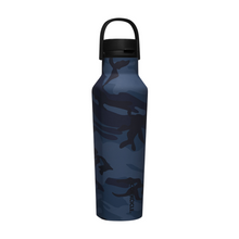 Load image into Gallery viewer, CORKCICLE Series A Sports Canteen 600ml Insulated Stainless Steel Bottle - Navy Camo **CLEARANCE**