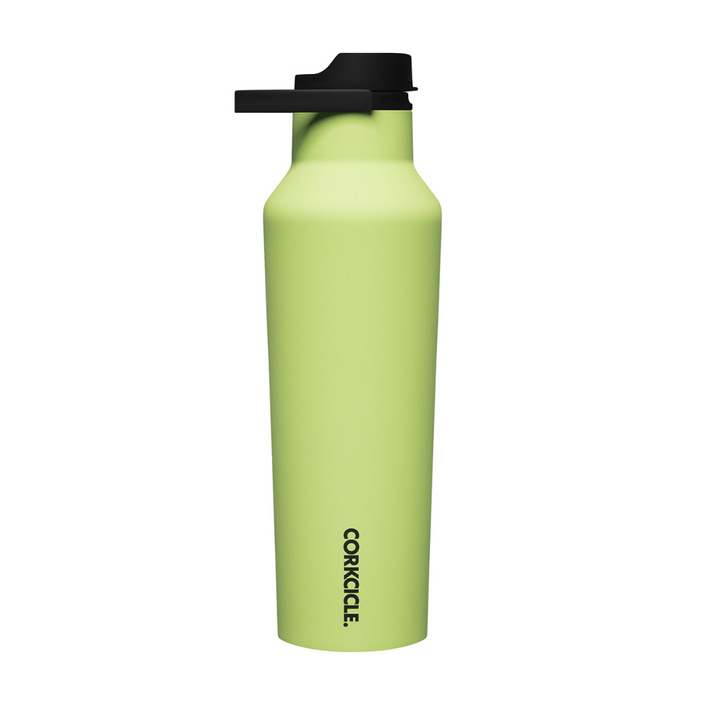 CORKCICLE Series A Sports Canteen 600ml Insulated Stainless Steel Bottle - Neon Lights Citron **CLEARANCE**