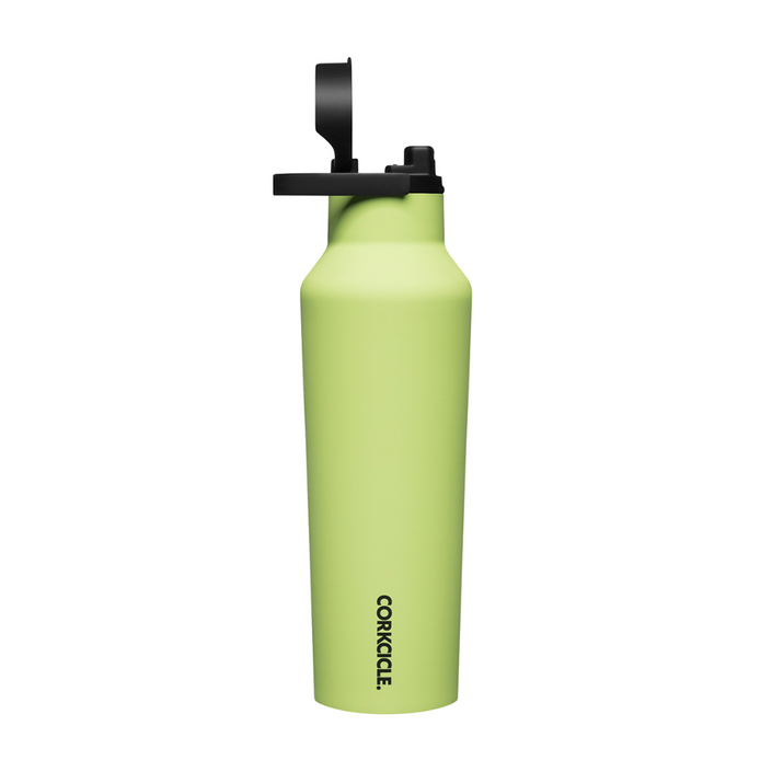 CORKCICLE Series A Sports Canteen 600ml Insulated Stainless Steel Bottle - Neon Lights Citron **CLEARANCE**