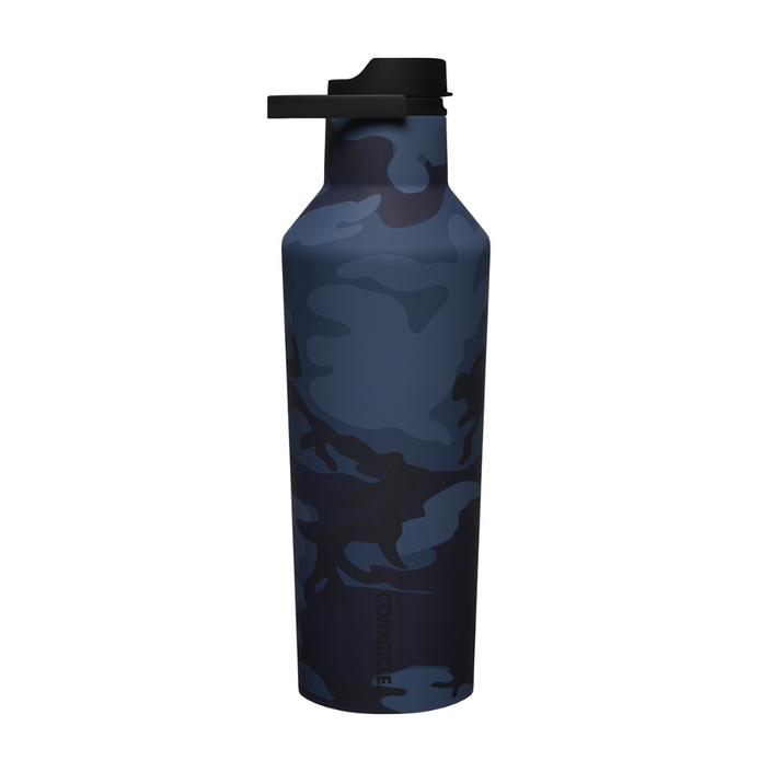 CORKCICLE Series A Sports Canteen 950ml Insulated Stainless Steel Bottle - Navy Camo **CLEARANCE**
