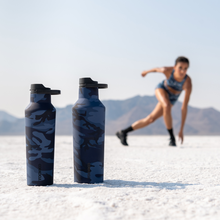Load image into Gallery viewer, CORKCICLE Series A Sports Canteen 950ml Insulated Stainless Steel Bottle - Navy Camo **CLEARANCE**