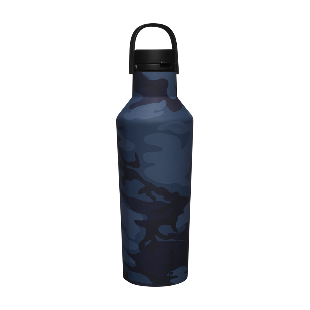 CORKCICLE Series A Sports Canteen 950ml Insulated Stainless Steel Bottle - Navy Camo **CLEARANCE**