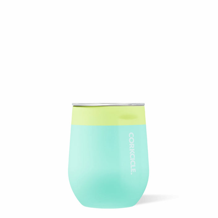 CORKCICLE *Exclusive* Stainless Steel Insulated Stemless Cup 12oz - Colour Block Limeade