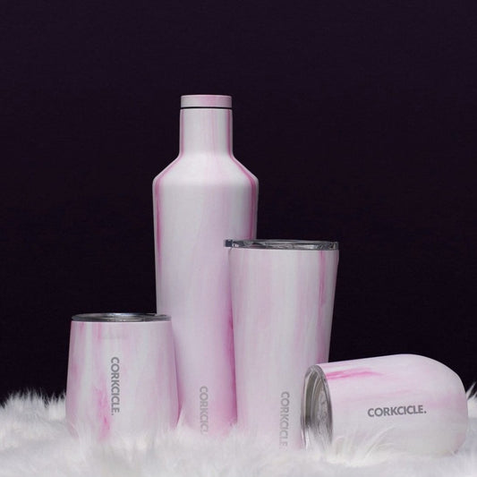 CORKCICLE Stainless Steel Insulated Stemless Cup 12oz - Origins Pink Marble **Limited Stock**