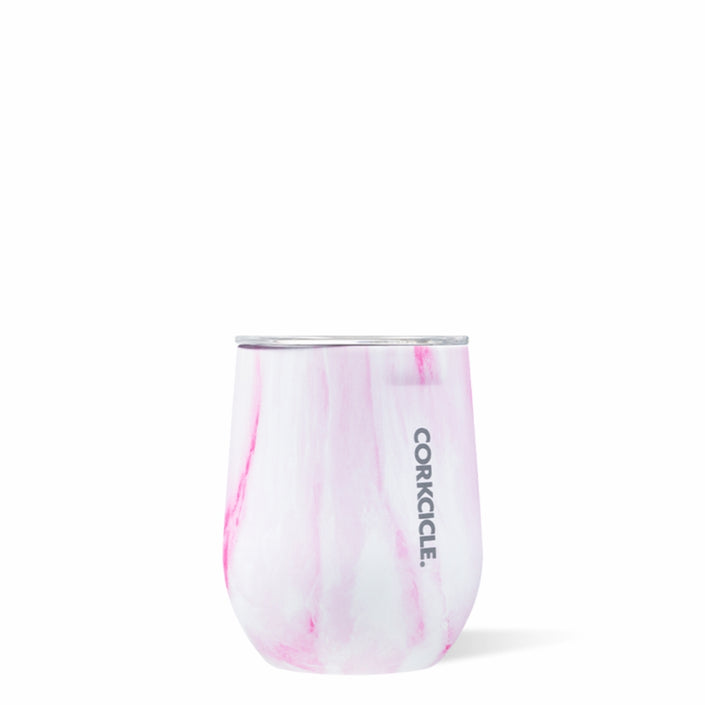 CORKCICLE Stainless Steel Insulated Stemless Cup 12oz - Origins Pink Marble
