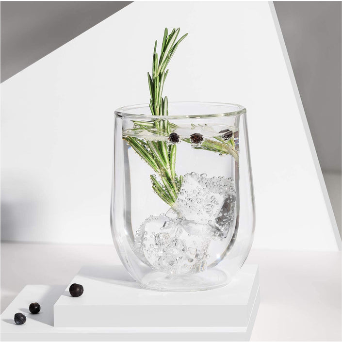 CORKCICLE Stemless 12oz Glass Set (2) - Clear