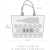 CORKCICLE Virginia Insulated Tote Cooler Bag - Turquoise Wedge **Limited Stock**