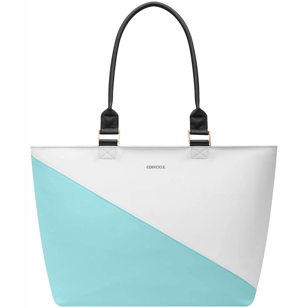 Load image into Gallery viewer, CORKCICLE Virginia Insulated Tote Cooler Bag - Turquoise Wedge **CLEARANCE**