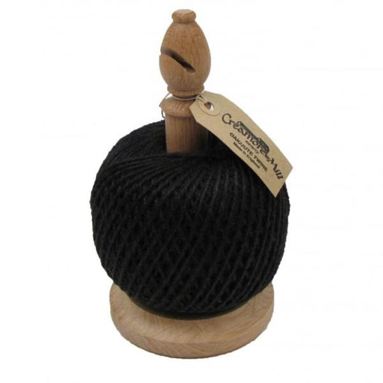 CREAMORE-Bishop-Twine-stand-with-cutter-250g-Black-CBTS250BL-Botanex