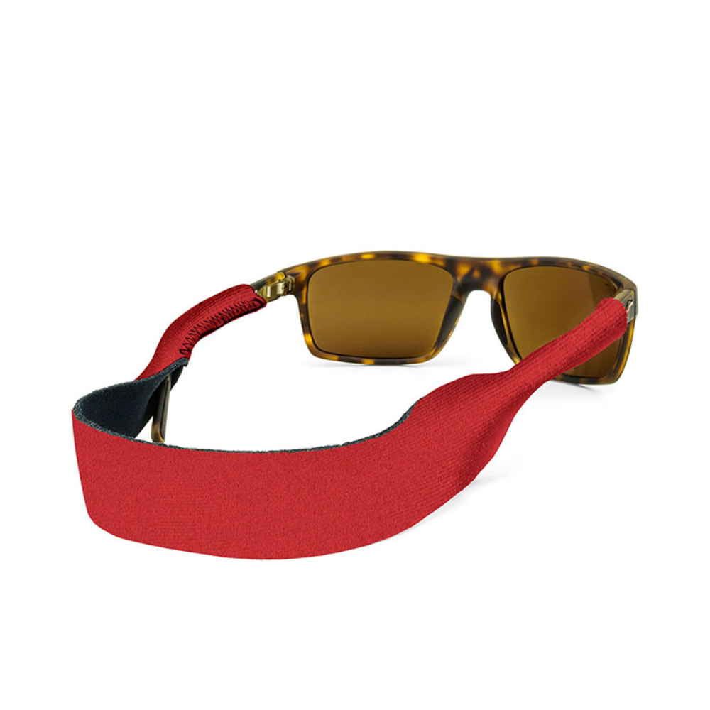 CROAKIES Basic Solid Sunglasses Strap - Red