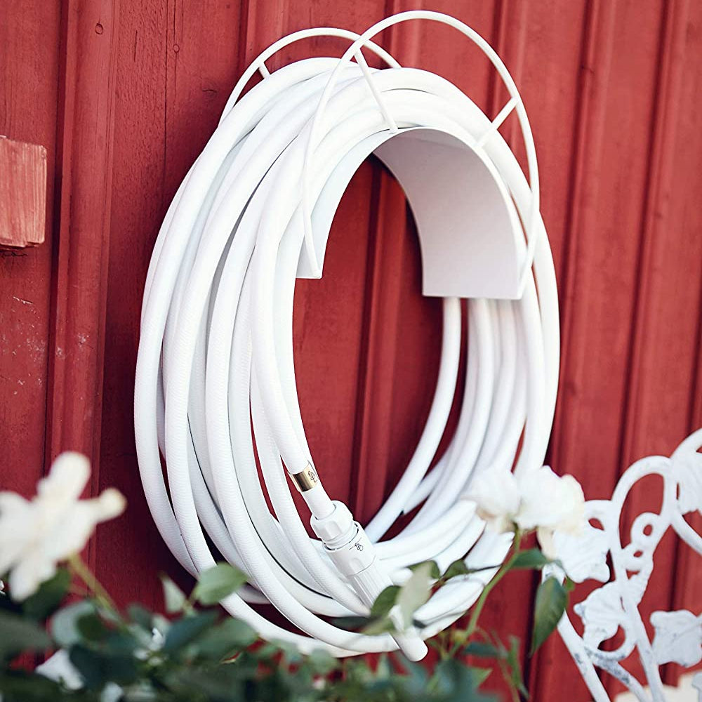 Load image into Gallery viewer, GARDEN GLORY Classic Wall Mount Hose Holder - White Snake