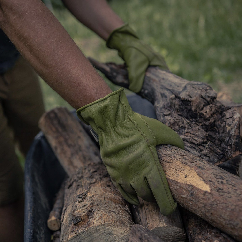 Load image into Gallery viewer, BAREBONES Classic Work Gloves - Olive