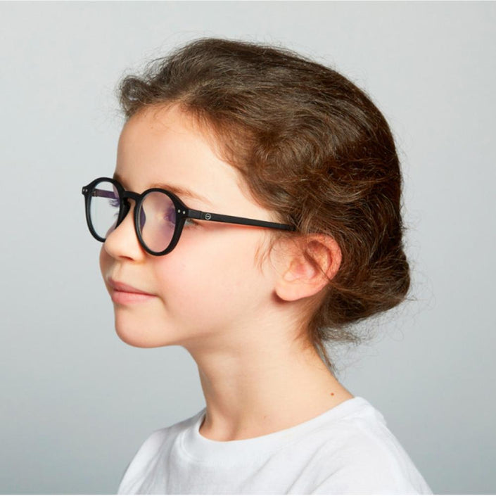 IZIPIZI PARIS SCREEN Glasses Junior Kids STYLE #D - Black (3-10 YEARS)