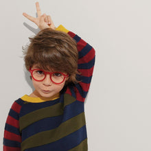 Load image into Gallery viewer, IZIPIZI PARIS SCREEN Glasses Junior Kids STYLE #D - Red (3-10 YEARS)