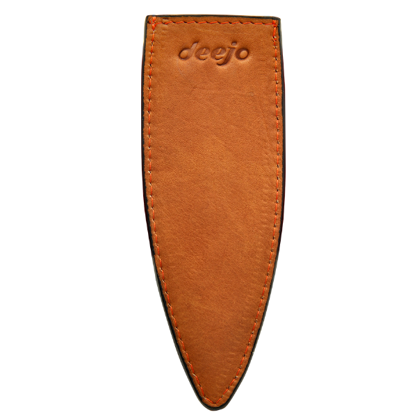 DEEJO KNIFE | Leather Sheath for 37g - Natural Tan Back