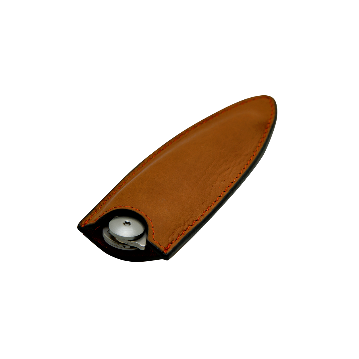 Load image into Gallery viewer, DEEJO KNIFE | Leather Sheath for 37g - Natural Tan Profile