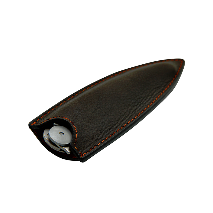 DEEJO KNIFE | Leather Sheath for 37g - Mocca Black Flat