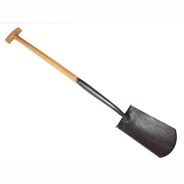 DEWIT Border Spade with Steps - 80cm Ash T-Handle