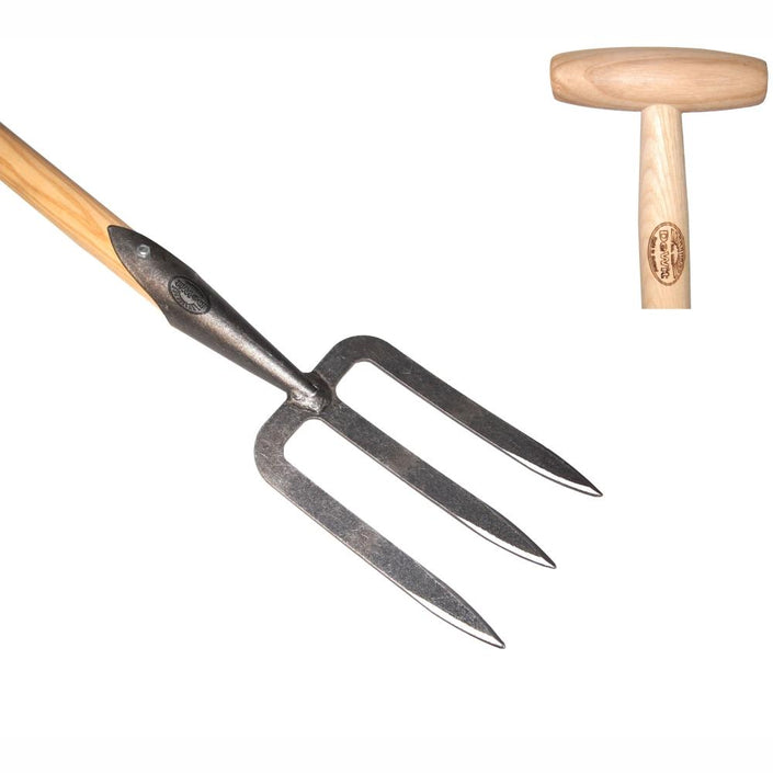 DEWIT Mid-Sized / Ladies Hand Fork - 80cm Ash T-Handle