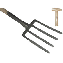 Load image into Gallery viewer, DEWIT Garden Fork 4 Prong - 900mm Ash T-Handle