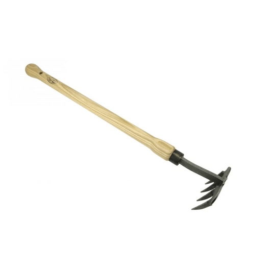 DEWIT Twisted 4 Tine Weed Claw - 480mm Drop Grip Ash Handle