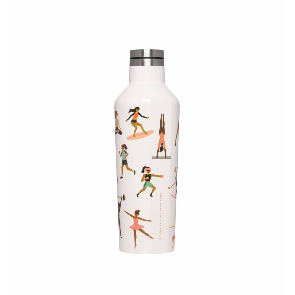 Load image into Gallery viewer, CORKCICLE x RIFLE PAPER CO. Stainless Steel Insulated Canteen 16oz (470ml) - Sports Girls **CLEARANCE**