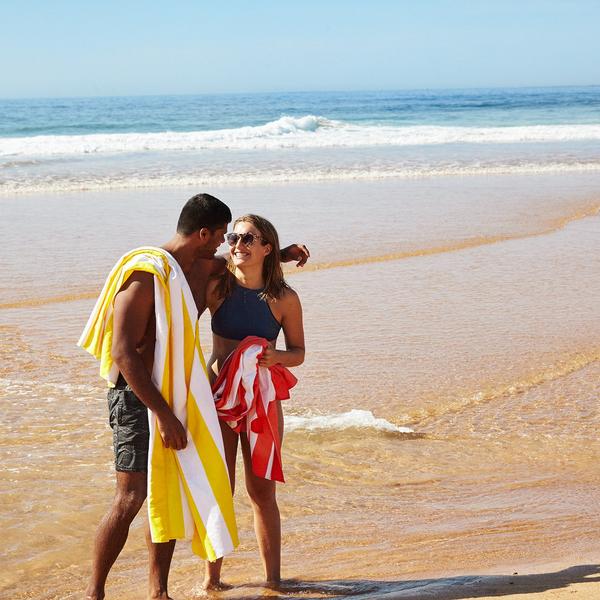 Load image into Gallery viewer, DOCK &amp; BAY Quick-dry Beach Towel 100% Recycled Cabana Collection - Boracay Yellow