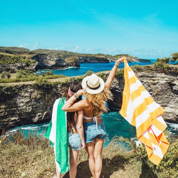 Load image into Gallery viewer, DOCK &amp; BAY Quick-dry Beach Towel 100% Recycled Cabana Collection - Ipanema Orange