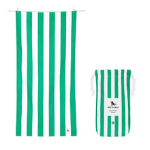 Load image into Gallery viewer, DOCK &amp; BAY Quick-dry Beach Towel 100% Recycled Cabana Collection - Cancun Green
