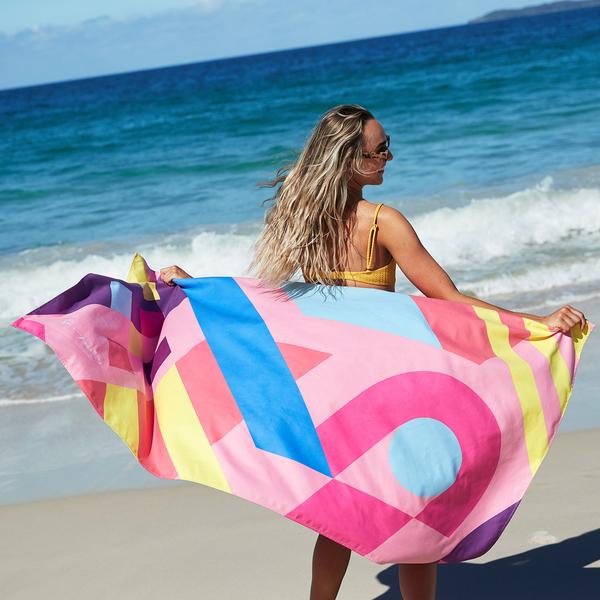 DOCK & BAY x TED KELLEY Quick-dry Beach Towel 100% Recycled Street Art Collection - Follow The Bliss